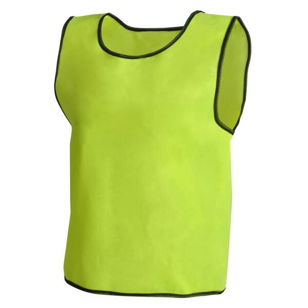 Rozlišovacia žltá športová vesta junior, 10 ks