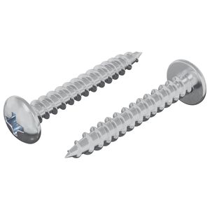 vidaXL Dreven&aacute; skrutka 2 ks Strieborn&aacute; M4 x 28 mm Železo