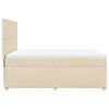 vidaXL Boxspring posteľ s matracom kr&eacute;mov&yacute; 140x190 cm l&aacute;tka