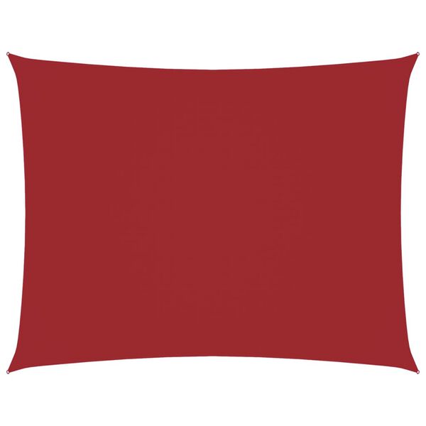 vidaXL Tieniaca plachta oxfordsk&aacute; l&aacute;tka obdĺžnikov&aacute; 3,5x4,5 m červen&aacute;