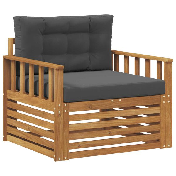 vidaXL Z&aacute;hradn&aacute; s&uacute;prava gaučov Mas&iacute;vne ak&aacute;ciov&eacute; drevo a polyester