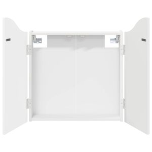 vidaXL Skriňa na terč Biela 56 x 12 x 63 cm Kompozitn&eacute; drevo