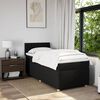 vidaXL Posteľn&yacute; r&aacute;m boxspring s matracom čierny 90x190 cm l&aacute;tka