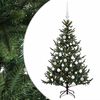vidaXL Umel&yacute; vianočn&yacute; stromček s vianočn&yacute;mi guľami 120 cm 150 LED