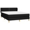 vidaXL Boxspring posteľ s matracom čierny 140x190 cm l&aacute;tka