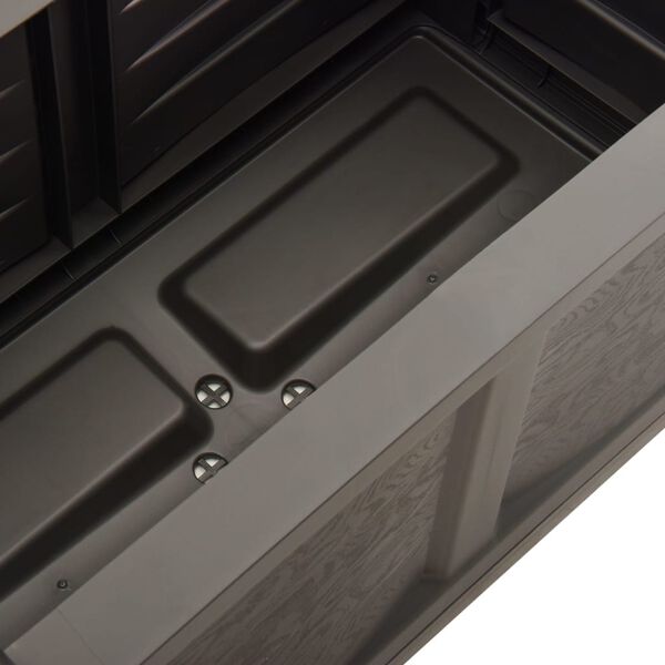 vidaXL Box na kvetiny sivý 80x42,5x42 cm PP