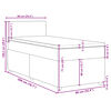 vidaXL Boxspring posteľ s matracom tmavosiv&aacute; 90x200 cm l&aacute;tka