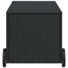 vidaXL Záhradný úložný box s kolieskami čierny 190 l polyratan