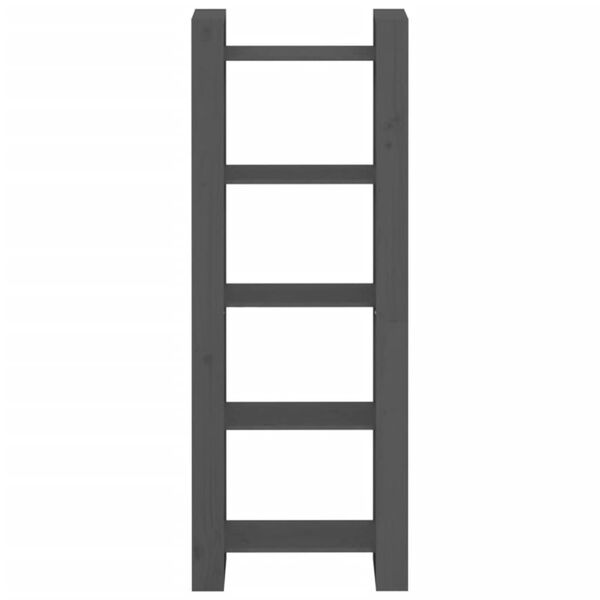 vidaXL Knižnica/deliaca stena sivá 60x35x160 cm masívne drevo