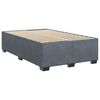 vidaXL Posteľný rám boxspring s matracom tmavosivý 90x190 cm zamat