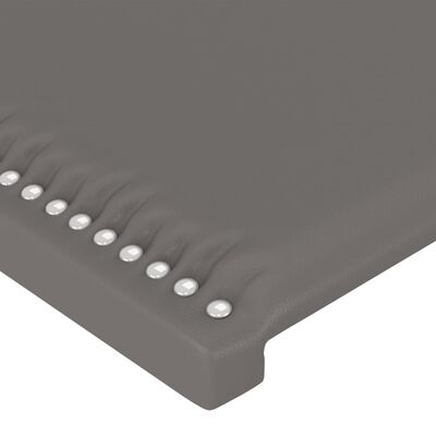VidaXL Čelo postele sivé 103x16x118/128 cm umelá koža