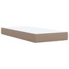 vidaXL Boxspring posteľ s matracom kapučínová 100x200 cm umelá koža