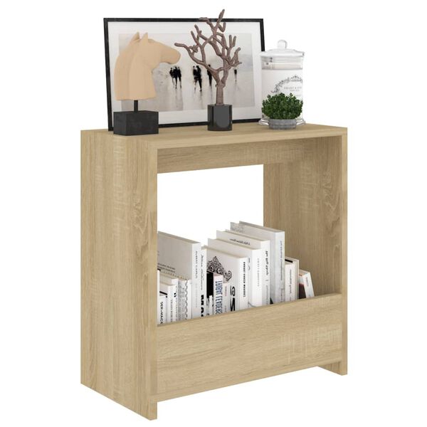 vidaXL Príručný stolík, dub sonoma 50x26x50 cm, kompozitné drevo