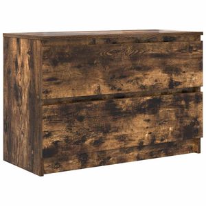 vidaXL TV skrinka dymov&yacute; dub 80x35x54 cm spracovan&eacute; drevo