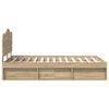 vidaXL R&aacute;m postele Sonoma 120 x 200 cm Mas&iacute;vne borovicov&eacute; drevo