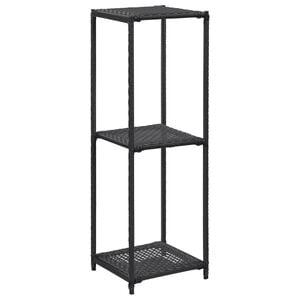 vidaXL Skladovac&iacute; reg&aacute;l, čierny 30x30x90 cm, polyratan