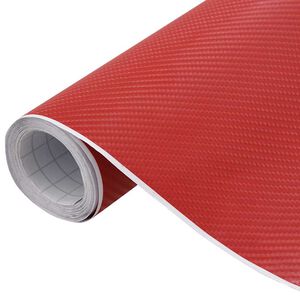 vidaXL F&oacute;lia na automobily 2 ks 4D červen&aacute; 100x150 cm