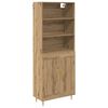 vidaXL Highboard Remeseln&yacute; dub 69,5 x 34 x 180 cm Kompozitn&eacute; drevo