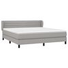 vidaXL Boxspring posteľ s matracom svetlosiv&aacute; 100x200 cm l&aacute;tka