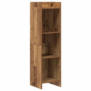 vidaXL Knižnica Star&eacute; drevo 30 x 30 x 111 cm Kompozitn&eacute; drevo