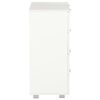 vidaXL Komoda, lesklá biela 60x35x80 cm, kompozitné drevo