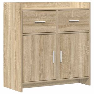 vidaXL Serv&iacute;rovacia skriňa Dub sonoma 75 x 36 x 80 cm Kompozitn&eacute; drevo