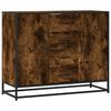 vidaXL Komoda dymov&yacute; dub 92x35x76 cm kompozitn&eacute; drevo