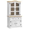 vidaXL Serv&iacute;rovacia skriňa CORONA Biela 100 x 48,5 x 179 cm