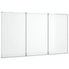 vidaXL Magnetick&aacute; biela tabuľa skladacia 180x100x1,7 cm hlin&iacute;k