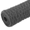 vidaXL Drôtené pletivo, oceľ potiahnutá PVC 25x0,75 m, sivé