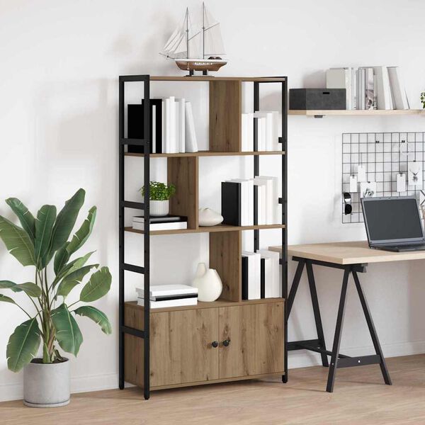 vidaXL Reg&aacute;l na knihy Remeseln&yacute; dub 80 x 30 x 155,5 cm