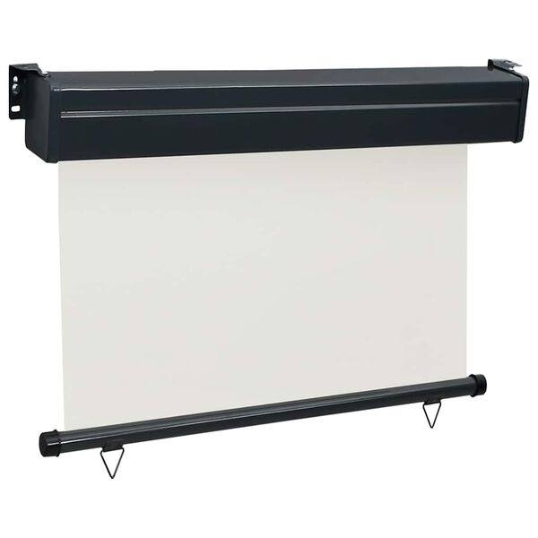 vidaXL Bočná markíza na balkón 100x250 cm, krémová