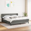 vidaXL Boxspring posteľ s matracom tmavosiv&aacute; 180x200 cm l&aacute;tka