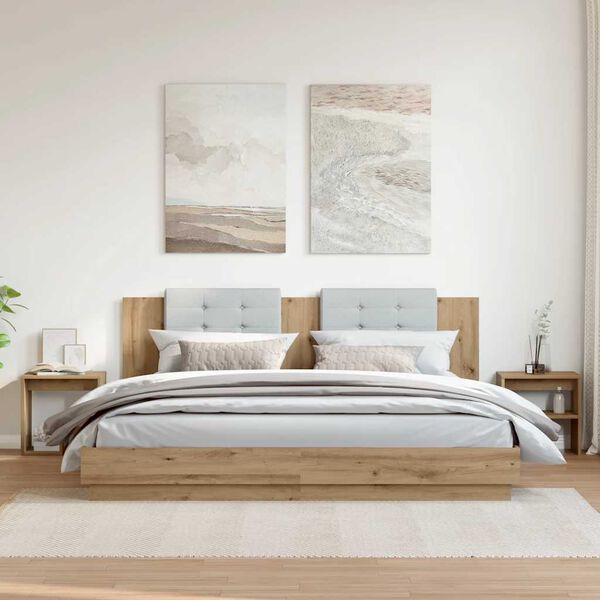 vidaXL Nočn&eacute; skrinky 2 ks Dub Artisan 40x30x40 cm Drevo