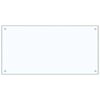 vidaXL Kuchynsk&yacute; backsplash 2 pcs Priehľadn&aacute; 100 x 50 cm tvrden&eacute; sklo