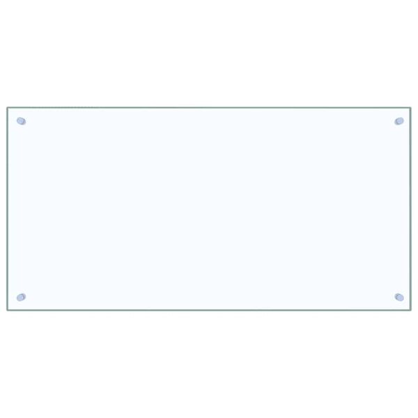 vidaXL Kuchynsk&yacute; backsplash 2 pcs Priehľadn&aacute; 100 x 50 cm tvrden&eacute; sklo