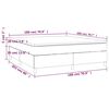 vidaXL Posteľný rám boxspring s matracom modrý 180x200 cm látka