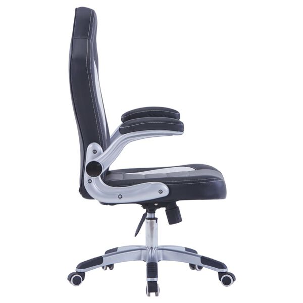 vidaXL Hern&aacute; stolička čierna umel&aacute; koža