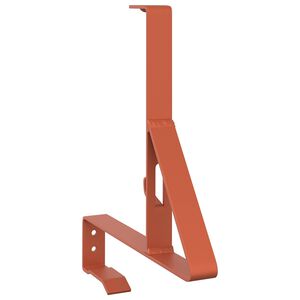 vidaXL Podpora str&aacute;žcu snehu Červen&aacute; 29,5 x 3 x 34,5 cm Oceľ