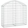 vidaXL Obl&uacute;kov&yacute; gabionov&yacute; k&ocirc;&scaron; 100x30x80/100 cm pozinkovan&eacute; železo