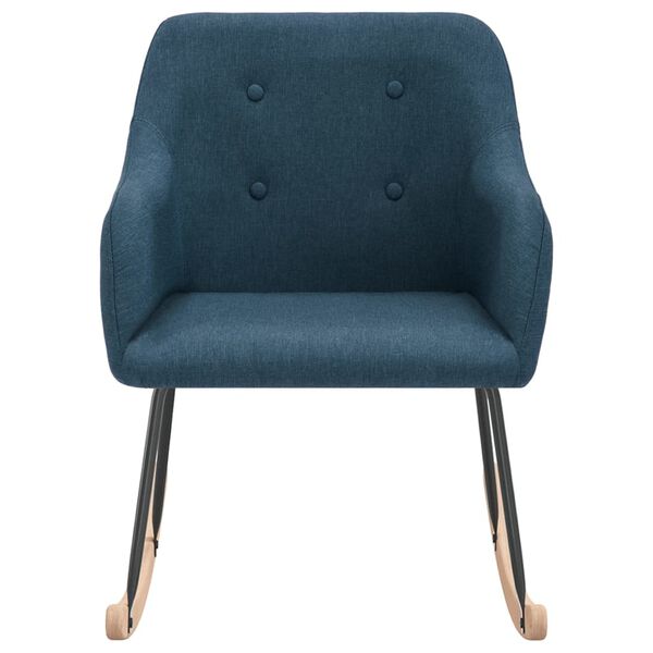 vidaXL Hojdacie kreslo modr&eacute; l&aacute;tkov&eacute;