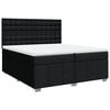 vidaXL Boxspring posteľ s matracom čierna 200x200 cm l&aacute;tka