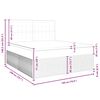 vidaXL Posteľný rám boxspring s matracom modrý 180x200 cm látka