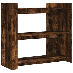 vidaXL Konzolov&yacute; stol&iacute;k dymov&yacute; dub 100x35x90 cm kompozitn&eacute; drevo