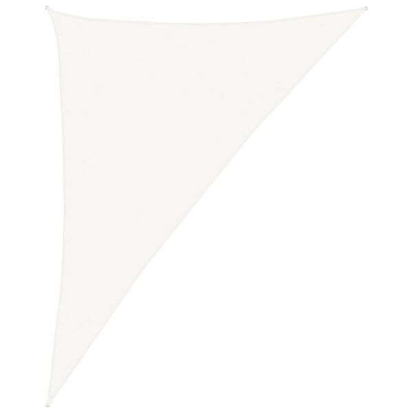 vidaXL Tieniaca plachta 160 g/m&sup2; biela 4x5x6,8 m HDPE