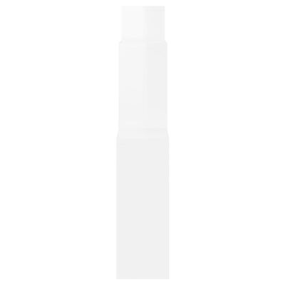 vidaXL Nástenná polica, kocka, lesklá biela 80x15x78,5 cm