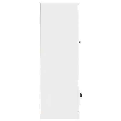 vidaXL Vysoká skrinka biela 36x35,5x103,5 cm spracované drevo