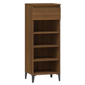vidaXL Reg&aacute;l na top&aacute;nky hned&yacute; dub 40x36x105 cm spracovan&eacute; drevo