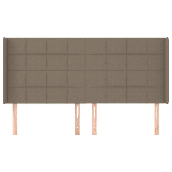 vidaXL Čelo postele so z&aacute;hybmi sivohned&yacute; 163x16x118/128 cm l&aacute;tka