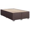 vidaXL Boxspring posteľ s matracom tmavohned&aacute; 120x200 cm l&aacute;tka